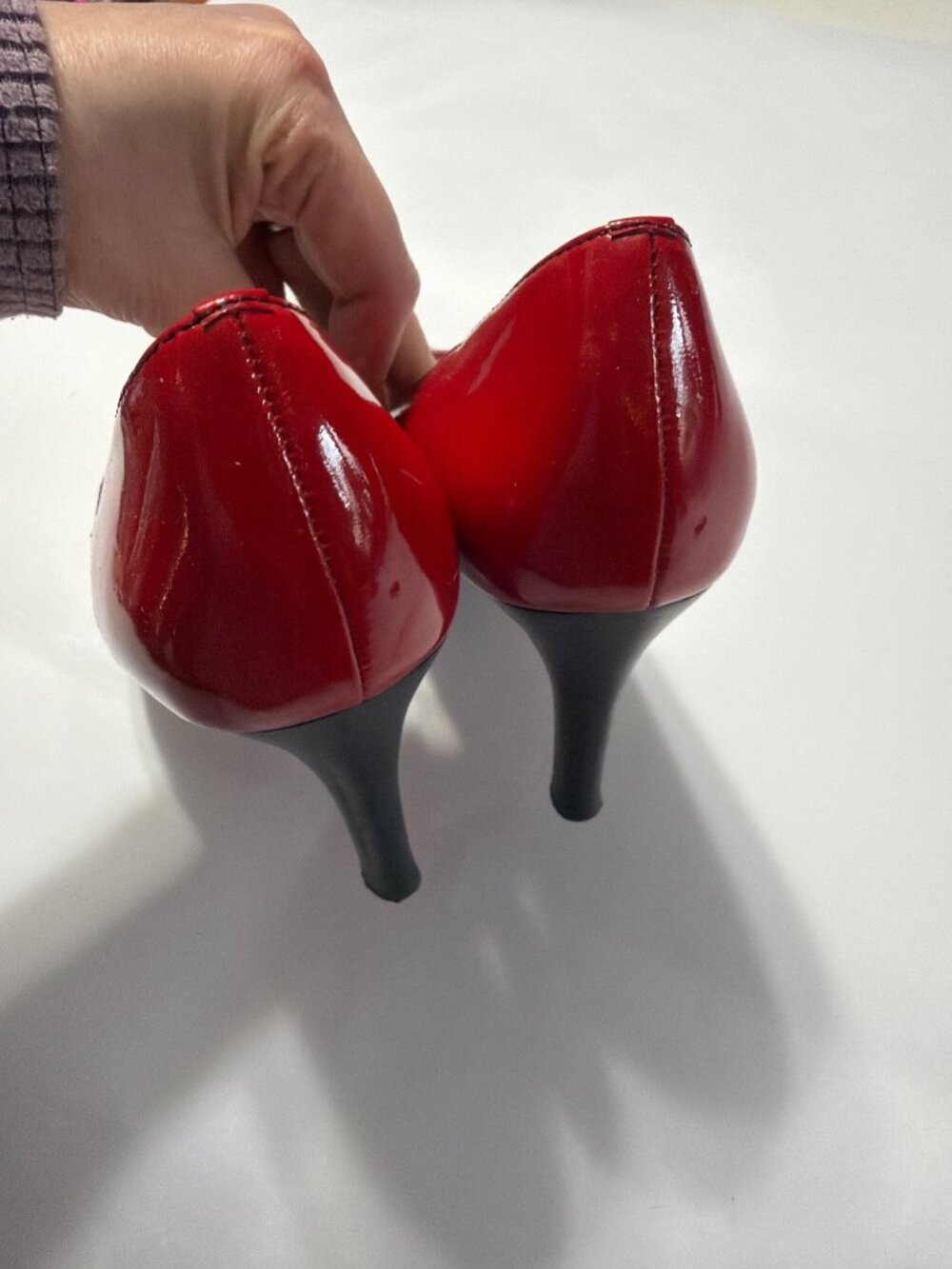 Anne Klein Red Patent Glossy Heels - Picture 5 of 9